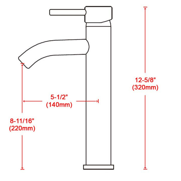 Basin Mixer Tap Faucet -kitchen Laundry Bathroom Sink 81H14-CHR Image 8