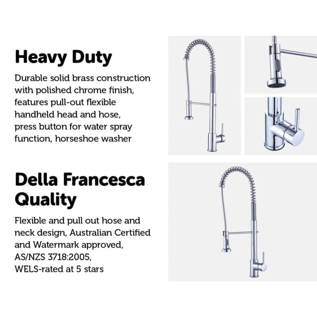 Basin Mixer Tap Faucet W/extend -kitchen Laundry Sink 82H07-CHR Image 3