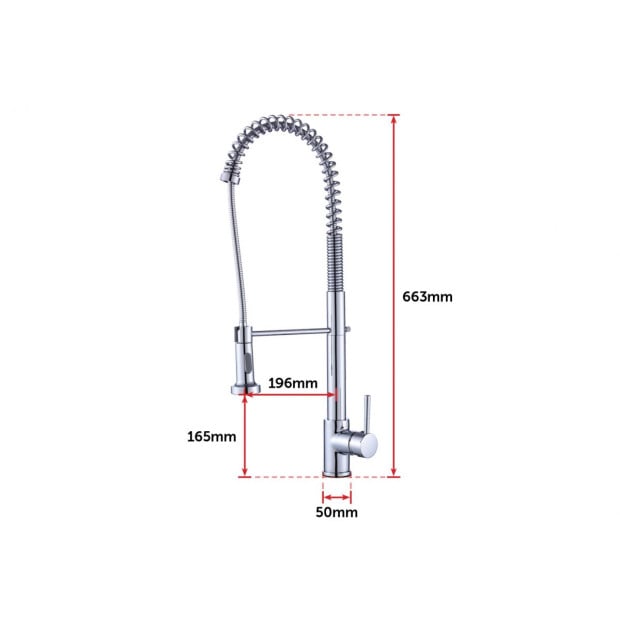 Basin Mixer Tap Faucet W/extend -kitchen Laundry Sink 82H07-CHR Image 9