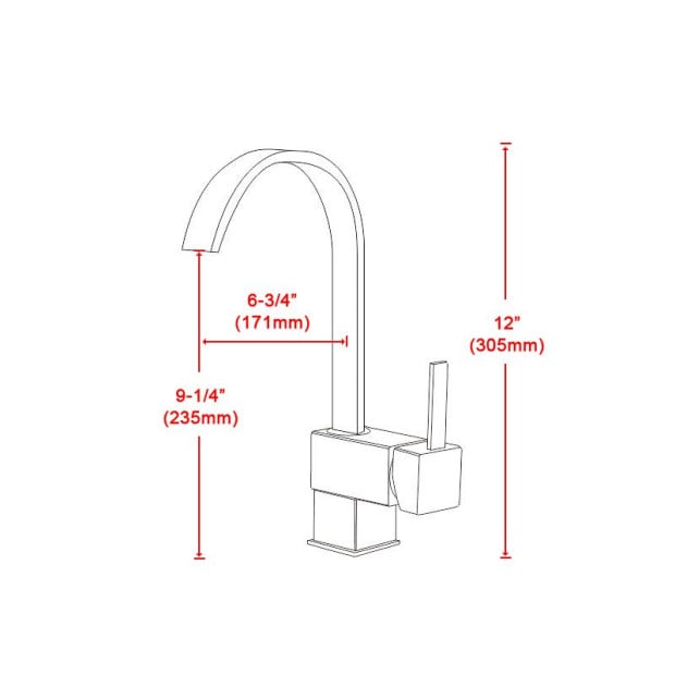 Basin Mixer Tap Faucet -kitchen Laundry Bathroom Sink 82H08-CHR Image 8