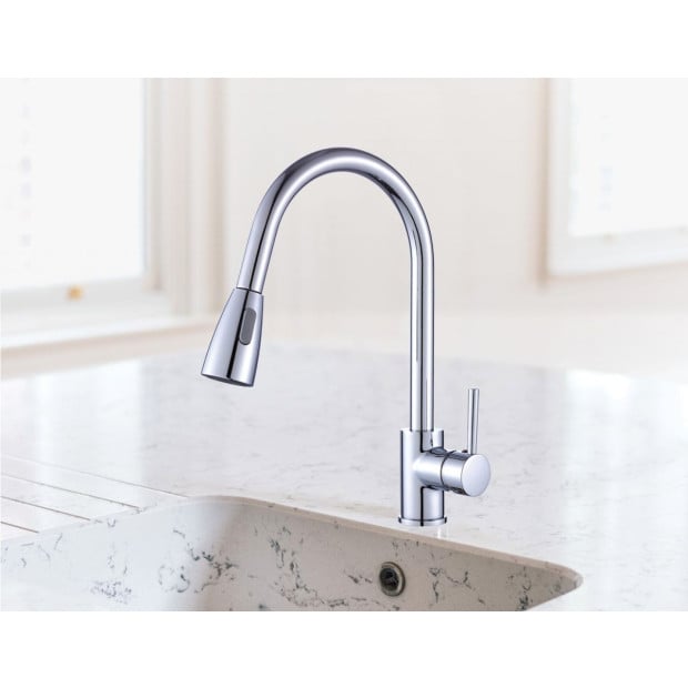 Basin Mixer Tap Faucet -kitchen Laundry Bathroom Sink 82H11-CHR