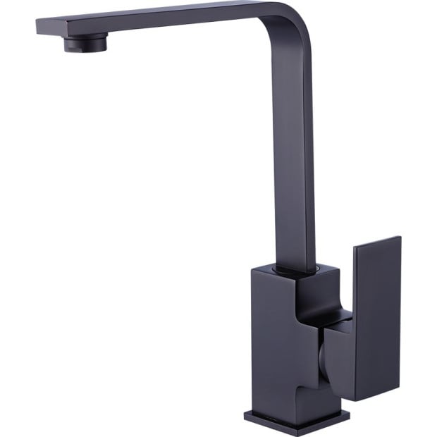 Kitchen Mixer Tap Faucet - Laundry Bathroom Sink Matte Black Finish Image 5