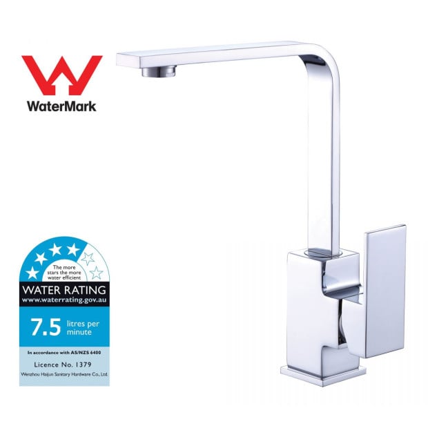 Kitchen Mixer Tap Faucet - Laundry Bathroom Sink Polished Chrome Finish Image 4