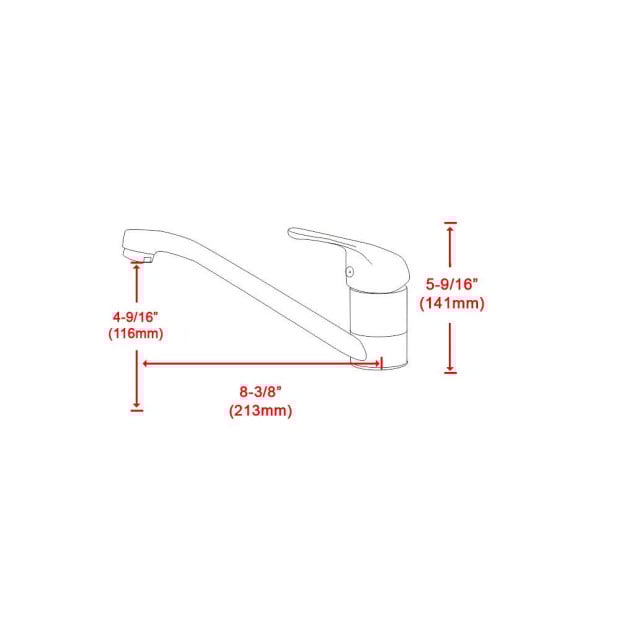 Basin Mixer Tap Faucet -kitchen Laundry Bathroom Sink 82H41-CHR Image 8