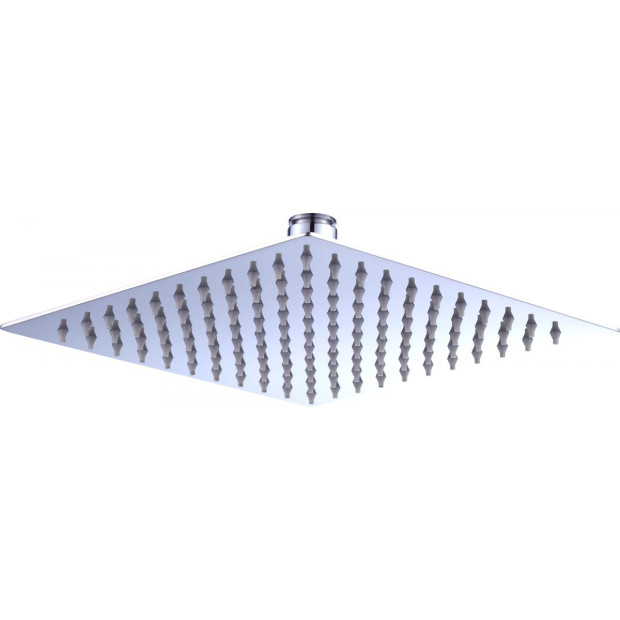 200mm Shower Head Square 304ss Polished Chrome Finish Image 2