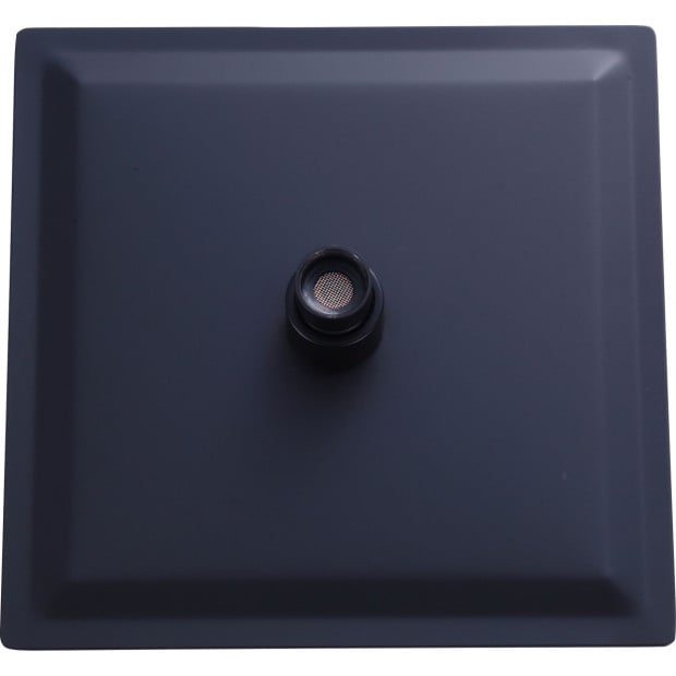 200mm Shower Head Square 304ss Electroplated Matte Black Finish Image 4