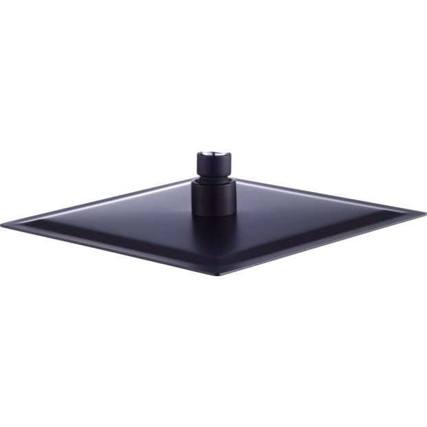 200mm Shower Head Square 304ss Electroplated Matte Black Finish Image 5