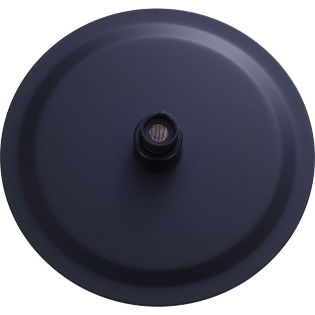 200mm Shower Head Round 304ss Electroplated Matte Black Finish Image 4