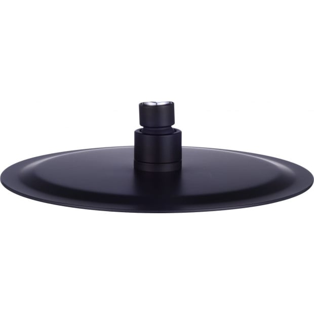 200mm Shower Head Round 304ss Electroplated Matte Black Finish Image 5