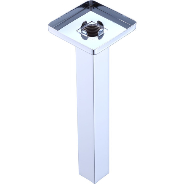 Shower Head Arm Wall Connector Square Bathroom Rainforest Showerhead Image 2
