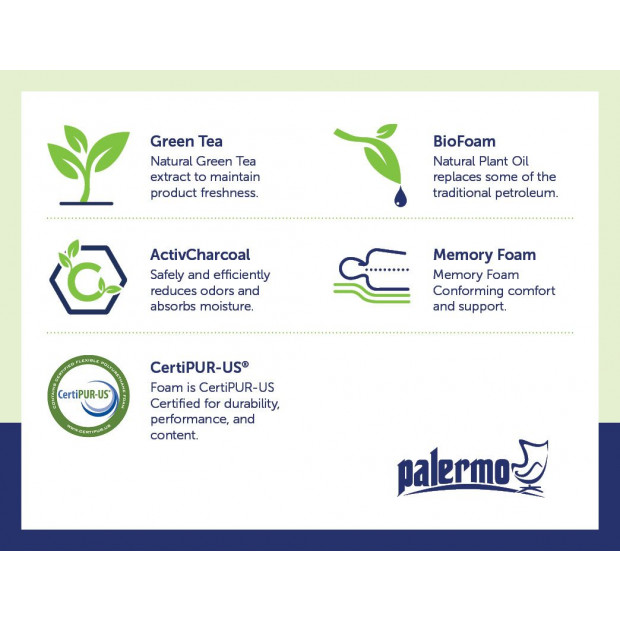 Palermo Queen Mattress Memory Foam Green Tea Infused Certipur Approved Image 4