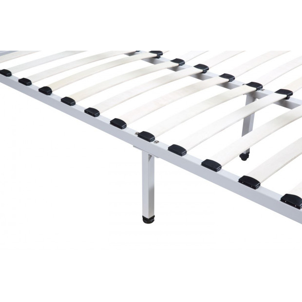 Four Poster Double Size Bed Frame - White Image 4