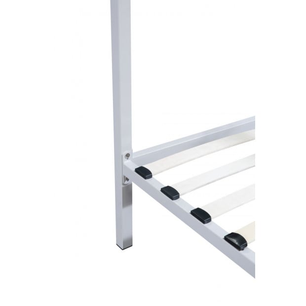 4 Four Poster King Bed Frame - White Image 5