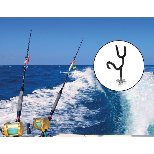 4pc Boat 20 Degree Angle Fishing Pole Rod Holder Mount