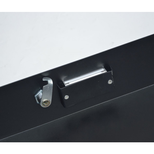 19In Rack Mount 2u Steel Plate Dj Drawer Equipment Cabinet Locking Image 6