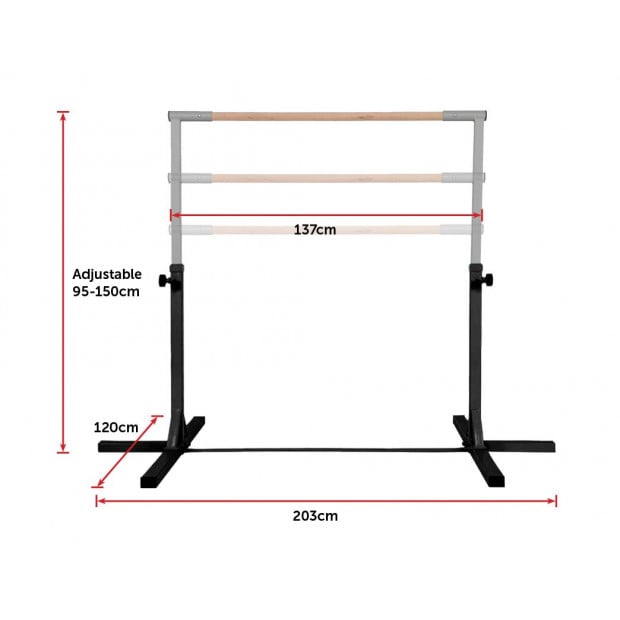Gymnastics Training Bar Kids Adjustable Horizontal Kip Fitness Gym Image 8