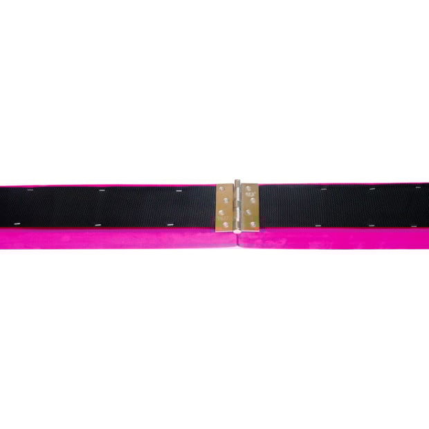 2.2m Gymnastics Folding Balance Beam Pink Synthetic Suede Image 5