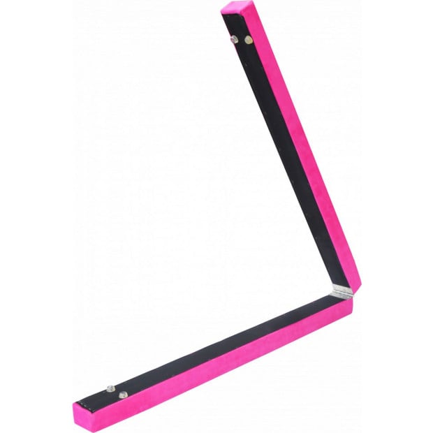 2.2m Gymnastics Folding Balance Beam Pink Synthetic Suede Image 6