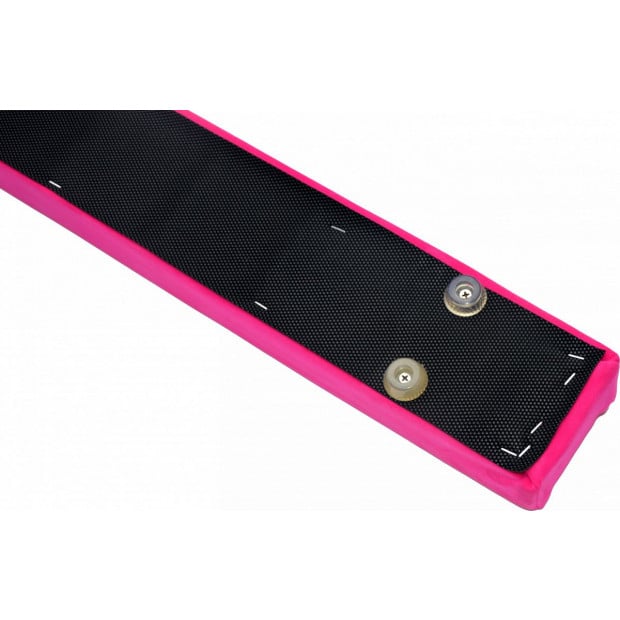 2.2m Gymnastics Folding Balance Beam Pink Synthetic Suede Image 7