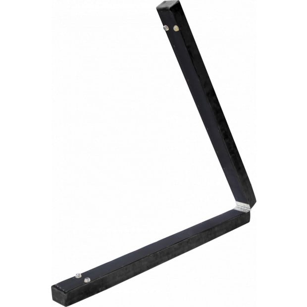 2.2m Gymnastics Folding Balance Beam Black Synthetic Suede Image 6