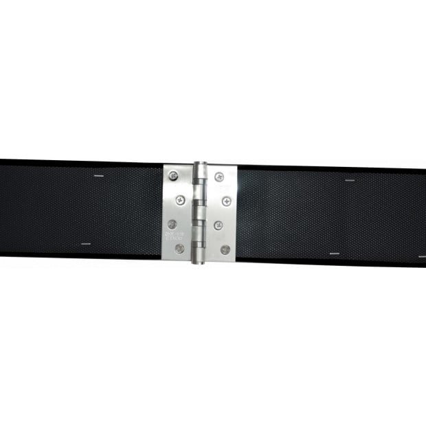2.2m Gymnastics Folding Balance Beam Black Synthetic Suede Image 7