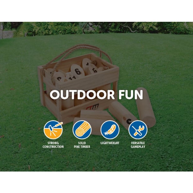 Number Toss Wooden Set Outdoor Games With Carry Case Image 3