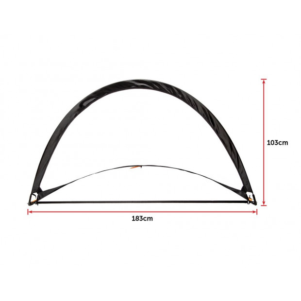 Pair Of Soccer Football Goals 180cm Pop Up Portable Quick Set Up Image 8