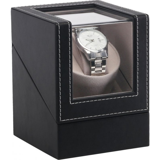 Automatic Watch Winder Display Box Case Motor Rotation Pu Leather Image 6