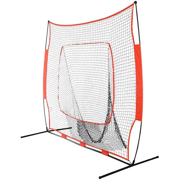 Portable Baseball Training Net Stand Practice Sports Tennis Image 5