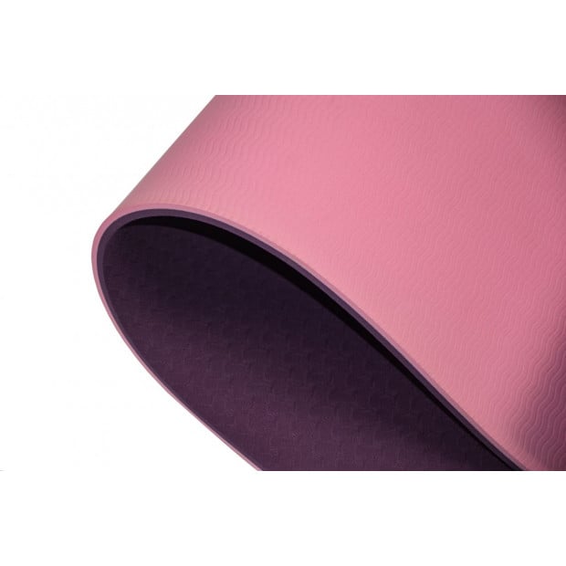 8mm Tpe Yoga Mat Exercise Fitness Gym Pilates Non Slip Dual Layer Image 4