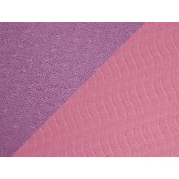 8mm Tpe Yoga Mat Exercise Fitness Gym Pilates Non Slip Dual Layer Image 5