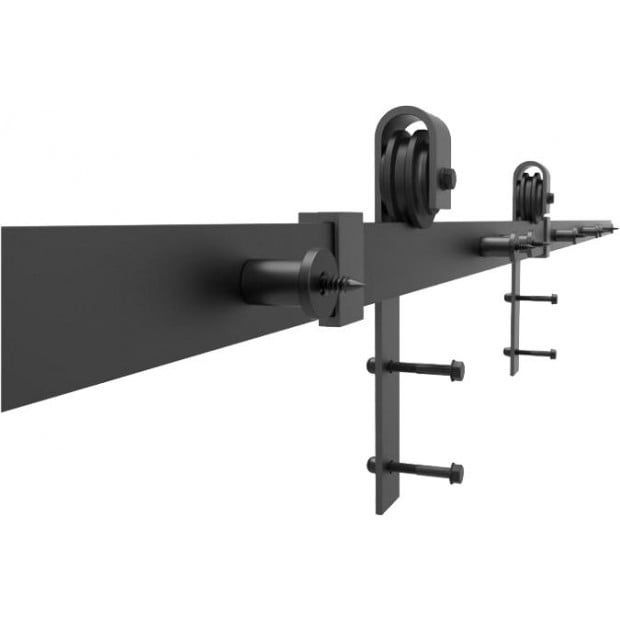 1.8m Sliding Barn Door Hardware Heavy Duty Sturdy Kit Image 10