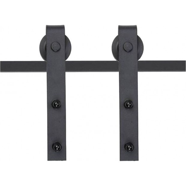1.8m Sliding Barn Door Hardware Heavy Duty Sturdy Kit Image 7