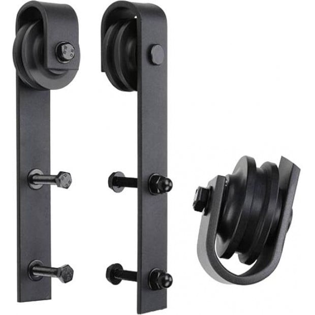1.8m Sliding Barn Door Hardware Heavy Duty Sturdy Kit Image 9