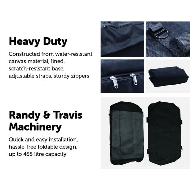 458 Litre Large Car Cargo Travel Rain Proof Roof Top Bag Carrier Box Image 3