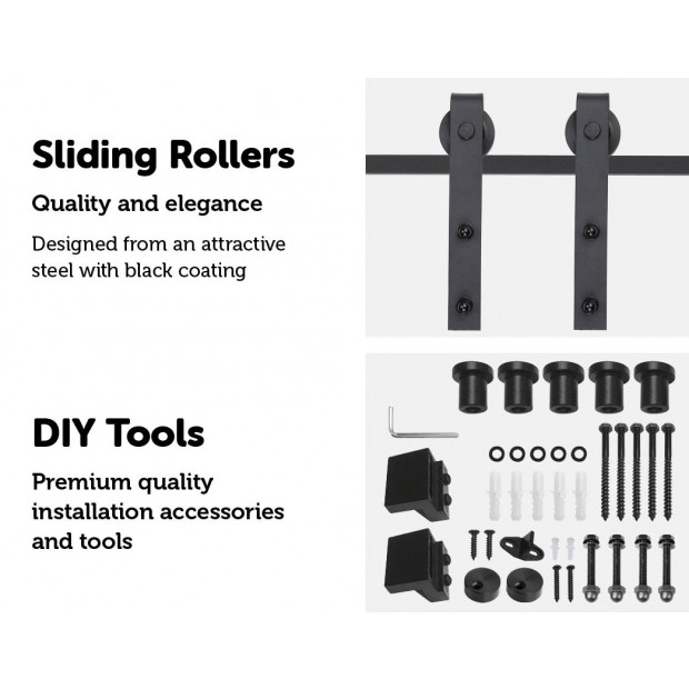 1.8m Sliding Barn Door Hardware Image 7
