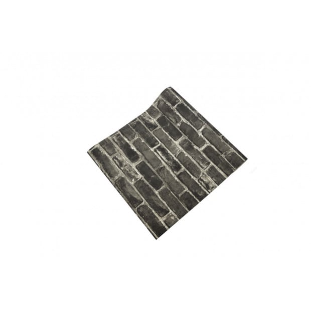 Wallpaper Faux Vintage Brick Pattern Wall Paper Roll Image 4