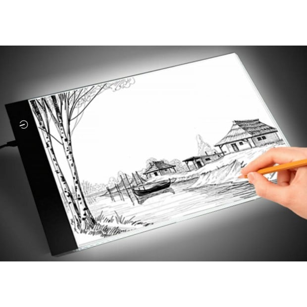 A4 Led Light Box Tracing Board Art Design Stencil Copy Drawing Pad