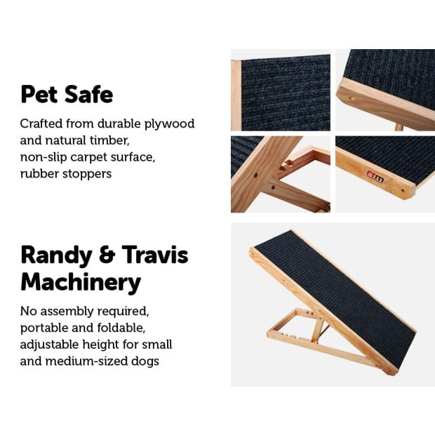 Dog Ramp Pet Ramp Adjustable Heights Portable Image 3