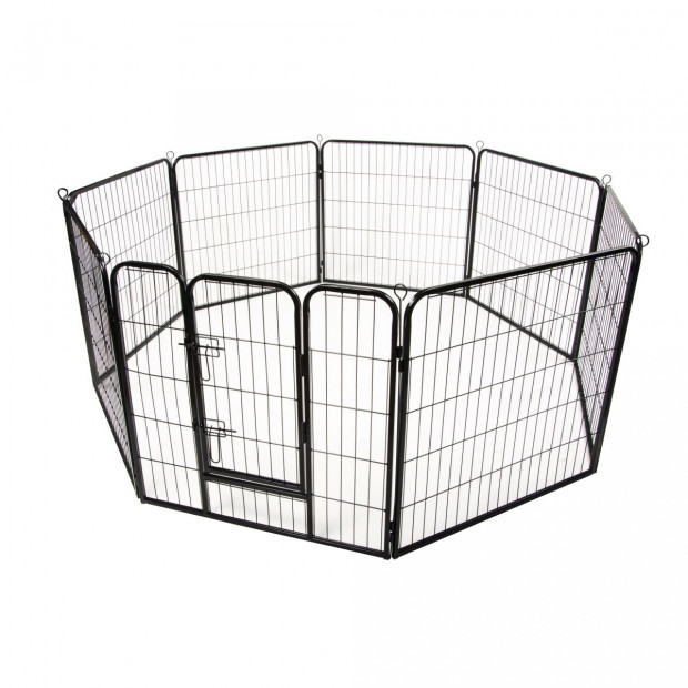 8 Panel Heavy Duty Pet Dog Playpen Puppy Exercise Fence Enclosure Cage