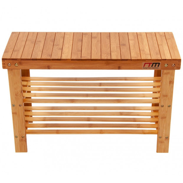 3 Tier Shoe Rack Bamboo Wooden Storage Shelf Stand Bench Cabinet Image 4