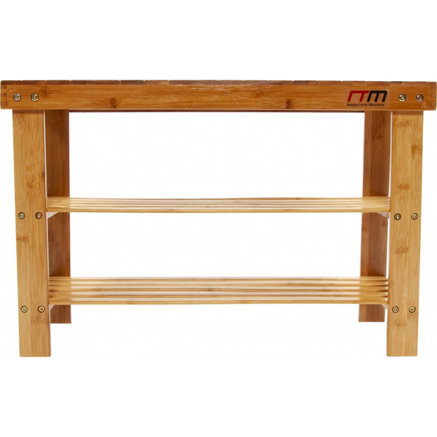 3 Tier Shoe Rack Bamboo Wooden Storage Shelf Stand Bench Cabinet Image 6