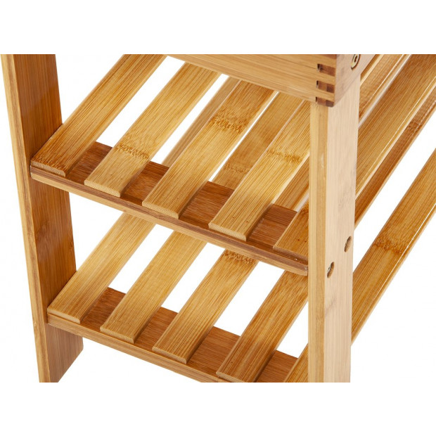 3 Tier Shoe Rack Bamboo Wooden Storage Shelf Stand Bench Cabinet Image 7