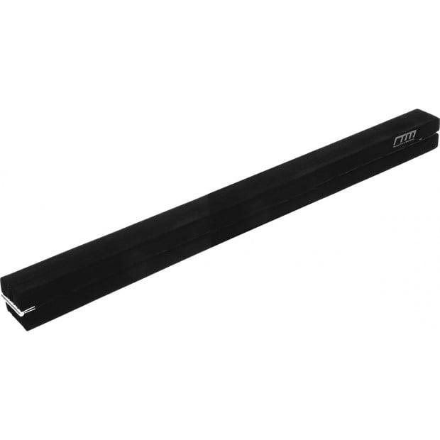 2.4m (8ft) Gymnastics Folding Balance Beam Black Synthetic Suede Image 5