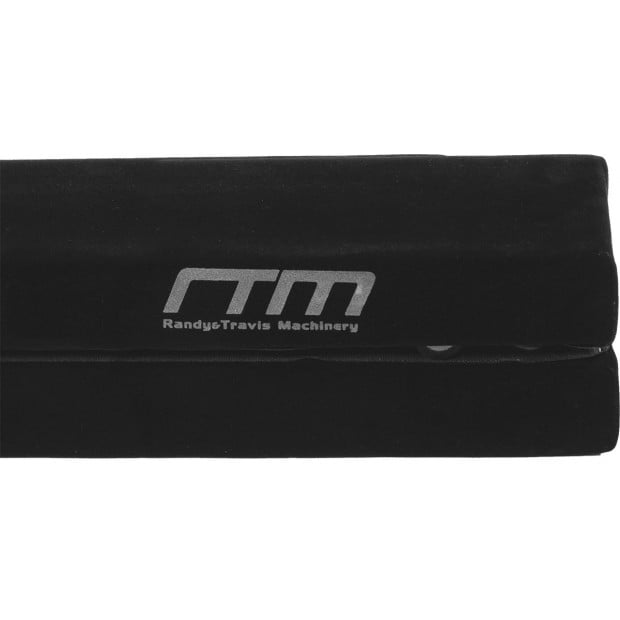 2.4m (8ft) Gymnastics Folding Balance Beam Black Synthetic Suede Image 6