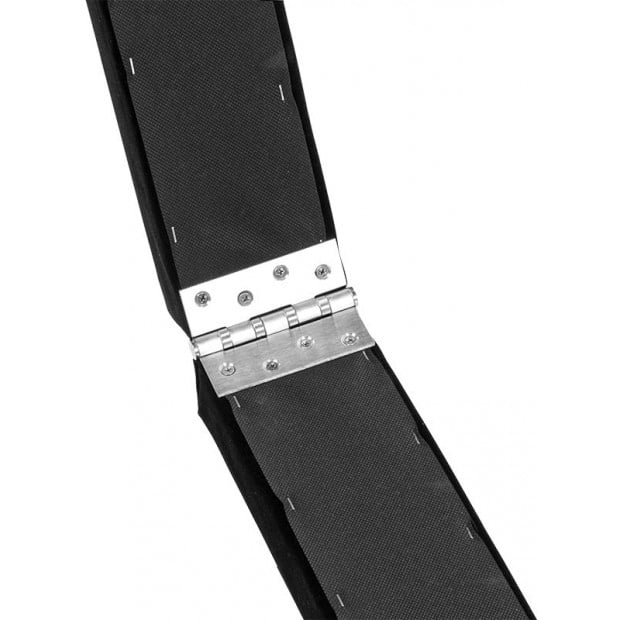 2.4m (8ft) Gymnastics Folding Balance Beam Black Synthetic Suede Image 7