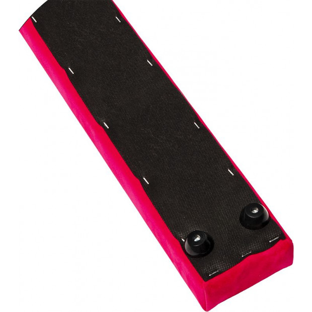2.4m (8ft) Gymnastics Folding Balance Beam Pink Synthetic Suede Image 8