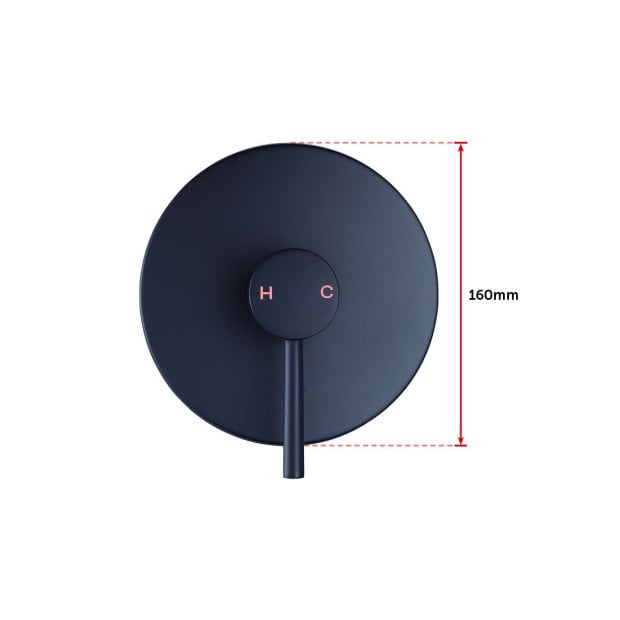 Shower Bath Mixer Tap Bathroom Electroplated Matte Black Image 7