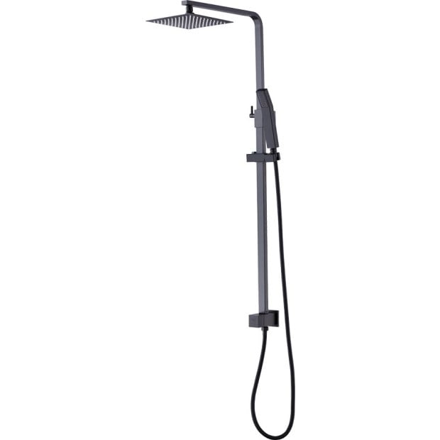 8 Rain Shower Head Square Dual Heads Faucet High Pressure Hand Held Image 6