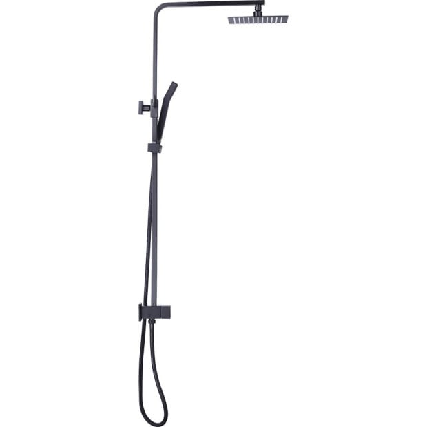 8 Rain Shower Head Square Dual Heads Faucet High Pressure Hand Held Image 7